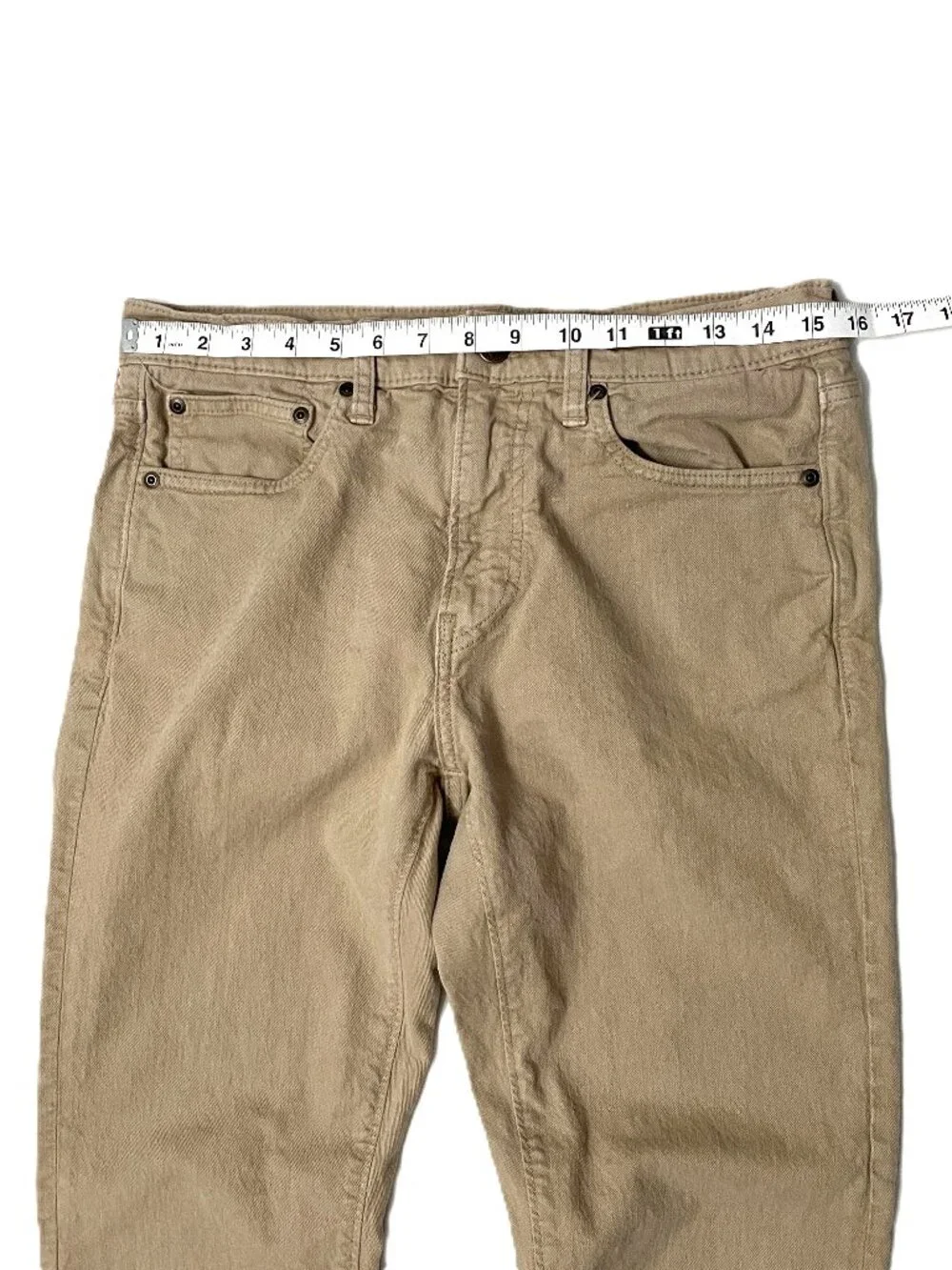 J.Crew 770 Jeans Men 30x30 * Khaki Pants Denim Stretch 5-Pocket Straight AZ962